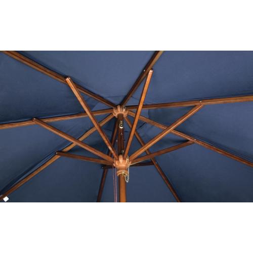 Bolero Square Pulley Parasol Navy Blue - 2.5m