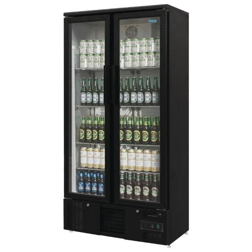 Polar G-Series Upright Back Bar Cooler with Hinged Doors - 490Ltr