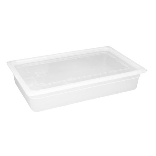 Vogue Polypropylene GN Container 1/1 with Lid - 100mm 13Ltr (Pack 2)