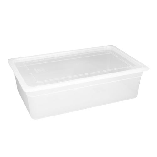 Vogue Polypropylene GN Container 1/1 with Lid - 150mm 19 1/2Ltr (Pack 2)