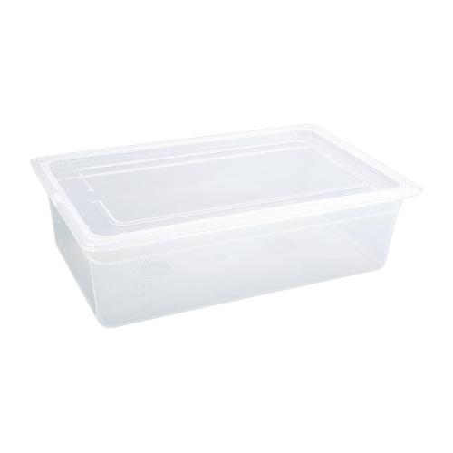 Vogue Polypropylene GN Container 1/1 with Lid - 150mm 19 1/2Ltr (Pack 2)