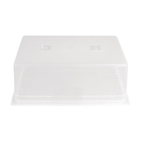 Vogue Polypropylene Container with Lid - GN 1/1 200mm 25 5/8Ltr (Pack 2)