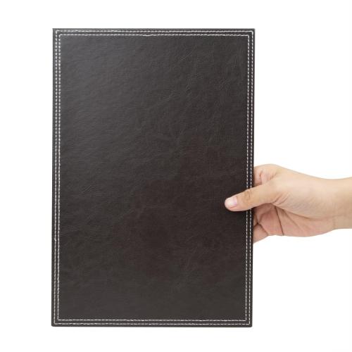 Olympia Faux Leather Placemats Brown - 300x200mm 11 4/5x 7 7/8" (Pack 4)
