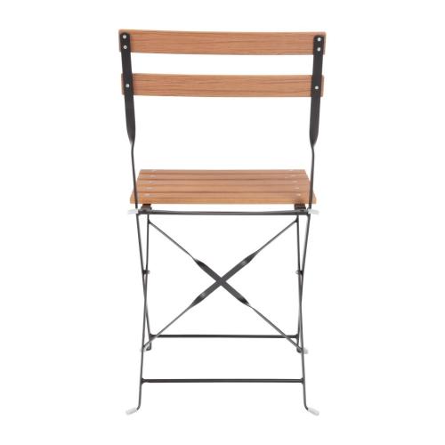 Bolero Faux Wood Bistro Chair (Pack 2)
