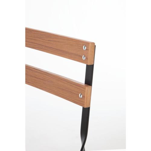 Bolero Faux Wood Bistro Chair (Pack 2)