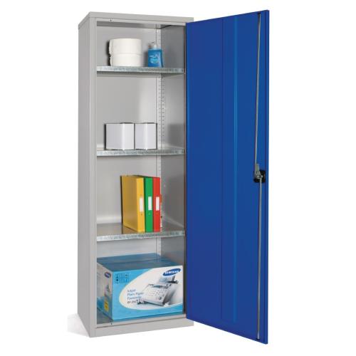 General Storage Cupboard Blue Slim - 1800x610x457mm (Direct)