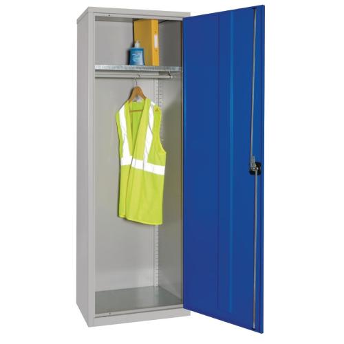 Wardrobe Cupboard Blue Slim - 1830x641x457mm (Direct)