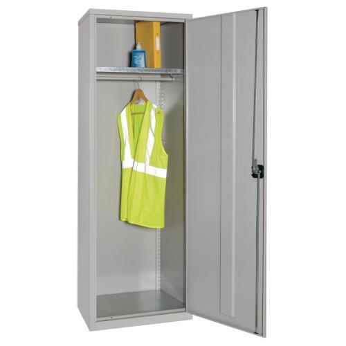 Wardrobe Cupboard Grey Slim - 1830x641x457mm (Direct)