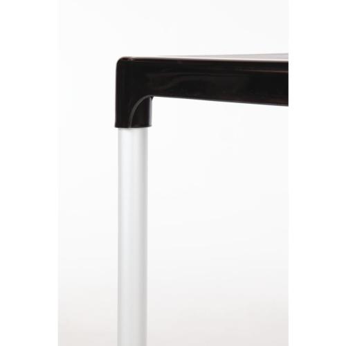 Table Square PP with Aluminium Legs Black - 750mm