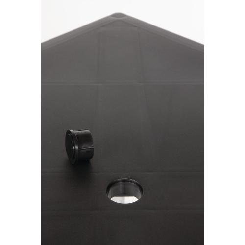 Table Square PP with Aluminium Legs Black - 750mm