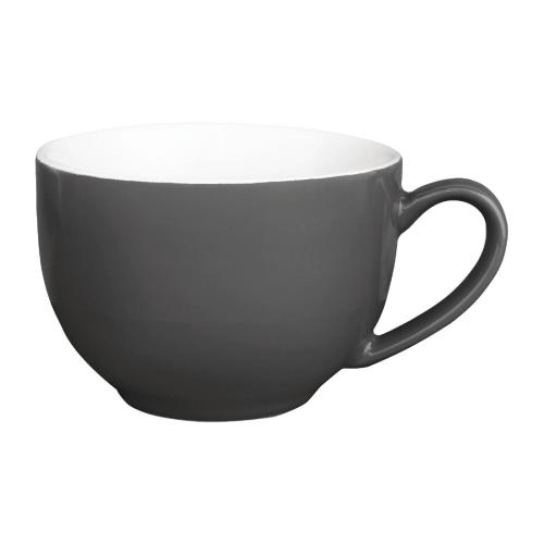 Olympia Cafe Cappuccino Cup Charcoal - 340ml 11 1/2fl oz (Box 12)