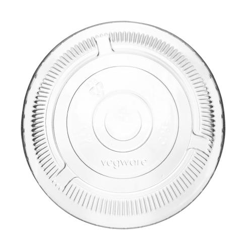 Vegware 96 Series Flat Lid with Straw hole for 9/12/16oz Cold Cup (Box 1000)