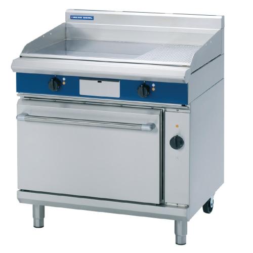 Blue Seal Evolution Chrome 1/3 Ribbed Griddle Convection Oven Elec 900mm(Direct)