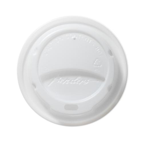 Barrier Hot Cup Domed Lid White - 12/16oz (Box 1000)