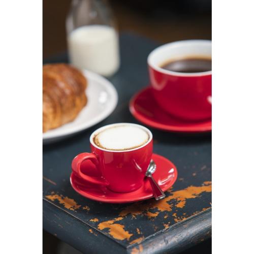 Olympia Cafe Espresso Cup Red - 100ml 3 3/10fl oz (Box 12)