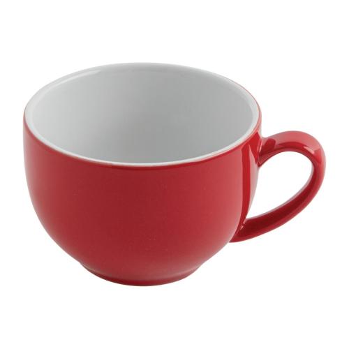 Olympia Cafe Cappuccino Cup Red - 340ml 11 1/2fl oz (Box 12)