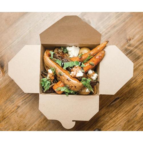 Vegware No.8 Food Carton - 1300ml 15x12x6.5cm (Box 300)