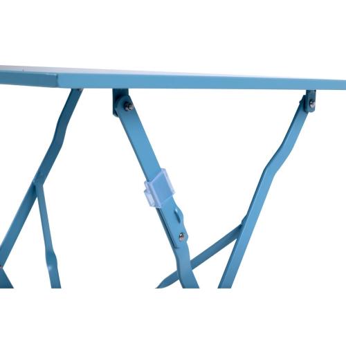 Bolero Perth Blue Pavement Style Steel Table Square - 600mm