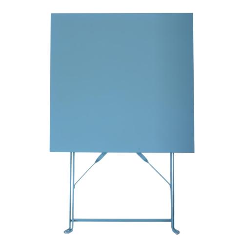 Bolero Perth Blue Pavement Style Steel Table Square - 600mm