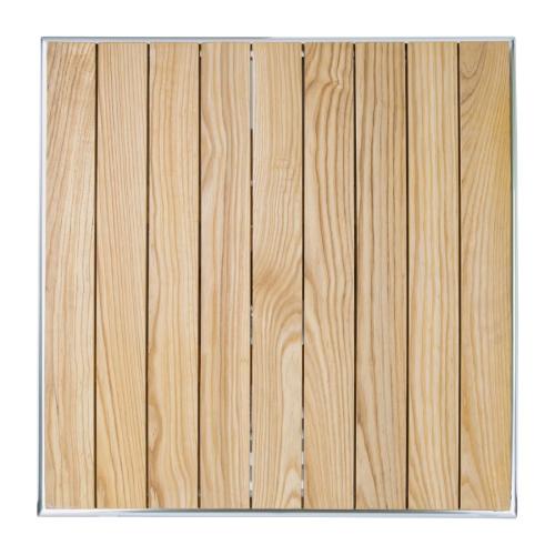 Bolero Ash Flip Top Square Bistro Table - 600mm