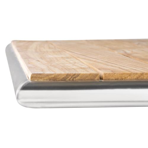Bolero Ash Flip Top Square Bistro Table - 600mm