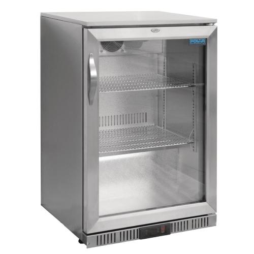 Polar G-Series Back Bar Cooler with Single Hinged Door Stainless Steel - 900mm