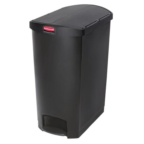 Rubbermaid Slim Jim Step on Resin End Pedal Black - 90Ltr