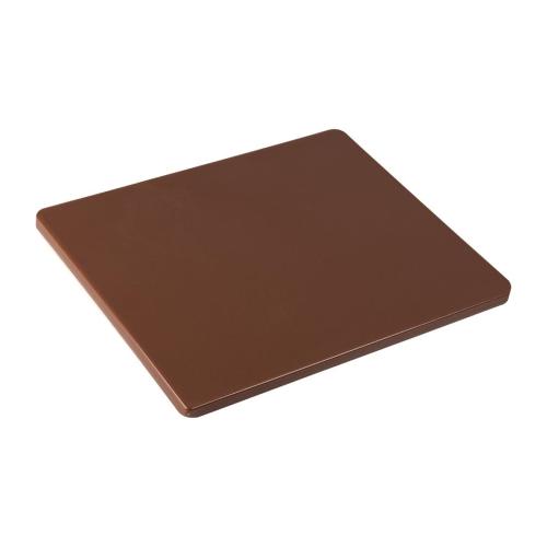 Hygiplas LDPE GN 1/2 Chopping Board Brown - 265x325x15mm