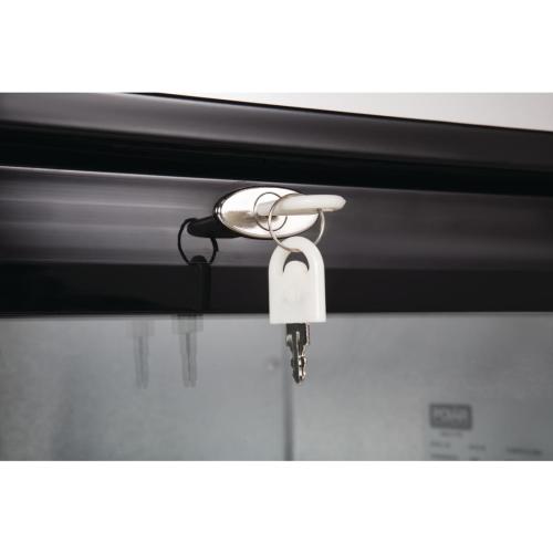 Polar G-Series Back Bar Cooler with Double Hinged Doors Black - 900mm