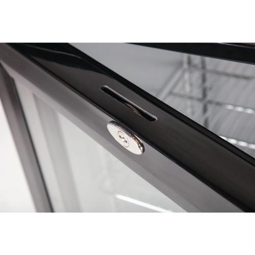 Polar G-Series Back Bar Cooler with Triple Hinged Doors Black - 900mm