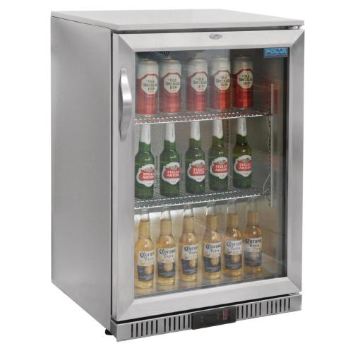 Polar G-Series Back Bar Cooler with Single Hinged Door Stainless Steel - 900mm