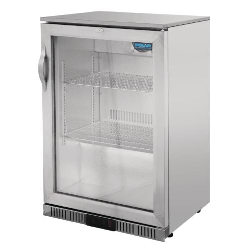 Polar G-Series Back Bar Cooler with Single Hinged Door Stainless Steel - 900mm