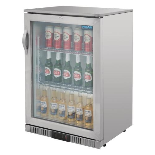 Polar G-Series Back Bar Cooler with Single Hinged Door Stainless Steel - 900mm