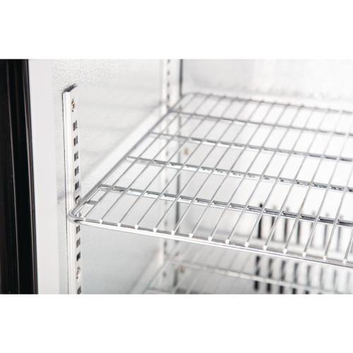 Polar G-Series Back Bar Cooler with Double Sliding Doors Black - 850mm