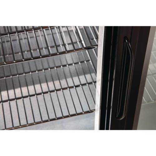 Polar G-Series Back Bar Cooler with Double Sliding Doors Black - 850mm