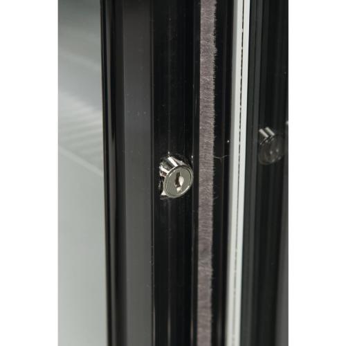Polar G-Series Back Bar Cooler with Triple Sliding Doors Black- 850mm