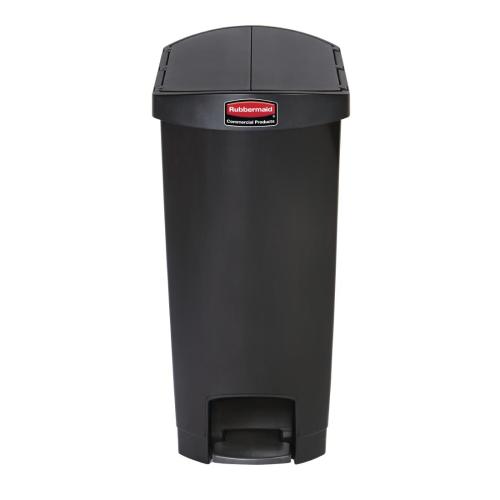 Rubbermaid Slim Jim Step on Resin End Pedal  Black - 50Ltr