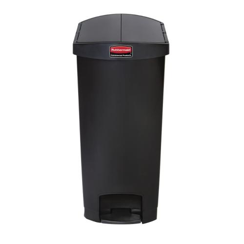Rubbermaid Slim Jim Step on Resin End Pedal Black - 68Ltr