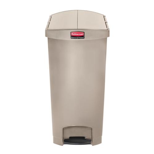 Rubbermaid Slim Jim Step on Resin End Pedal Beige - 90Ltr