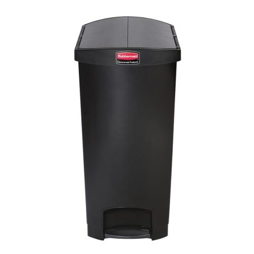 Rubbermaid Slim Jim Step on Resin End Pedal Black - 90Ltr