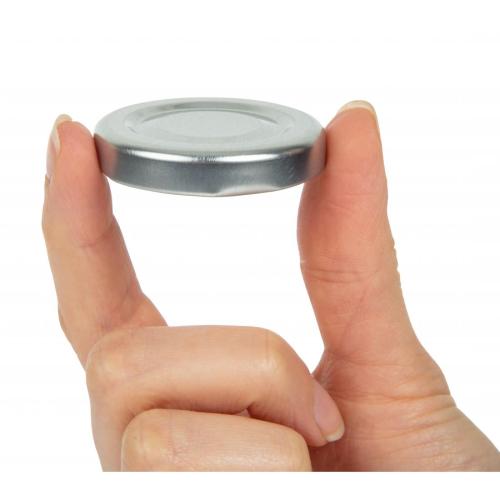 Silver Cap for Mini Milk Bottle GL160 (Pack 18)