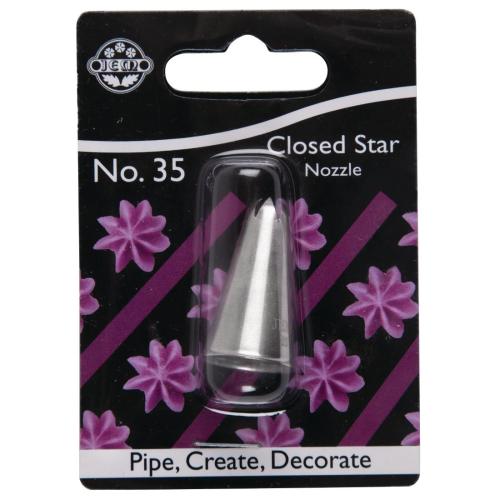PME Closed Star Piping Nozzle #35 Carded