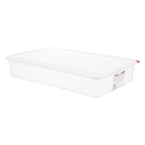 Araven PP Food Container 1/1 GN 13.7Ltr with Lid 100mm (H) (Pack 4)