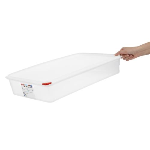 Araven PP Food Container 1/1 GN 13.7Ltr with Lid 100mm (H) (Pack 4)