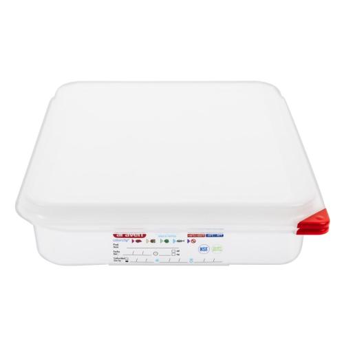 Araven PP Food Container 1/2 GN 4Ltr with Lid 65mm (H) (Pack 4)