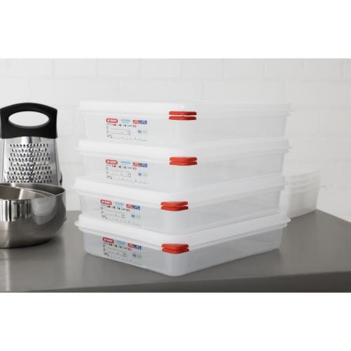 Araven PP Food Container 1/2 GN 4Ltr with Lid 65mm (H) (Pack 4)