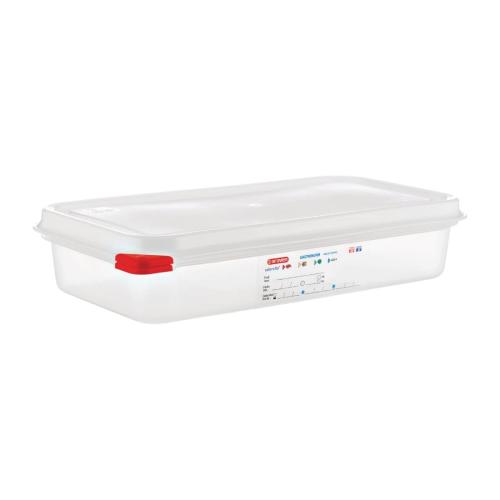 Araven PP Food Container 1/3 GN 2.5Ltr with Lid 65mm (H) (Pack 4)
