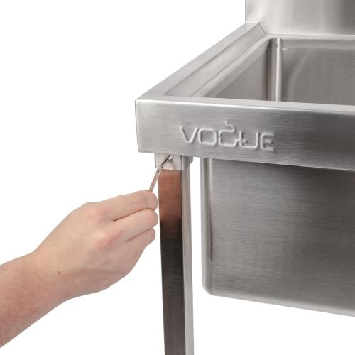 Vogue Mop Sink - 550x500x500mm 21 1/2x19 1/2x19 1/2"