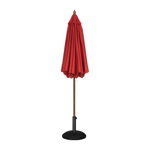 Bolero Round Pulley Parasol Red - 2.5m