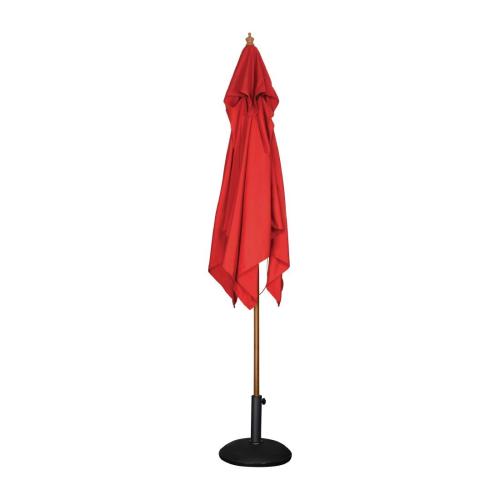 Bolero Square Pulley Parasol Red - 2.5m